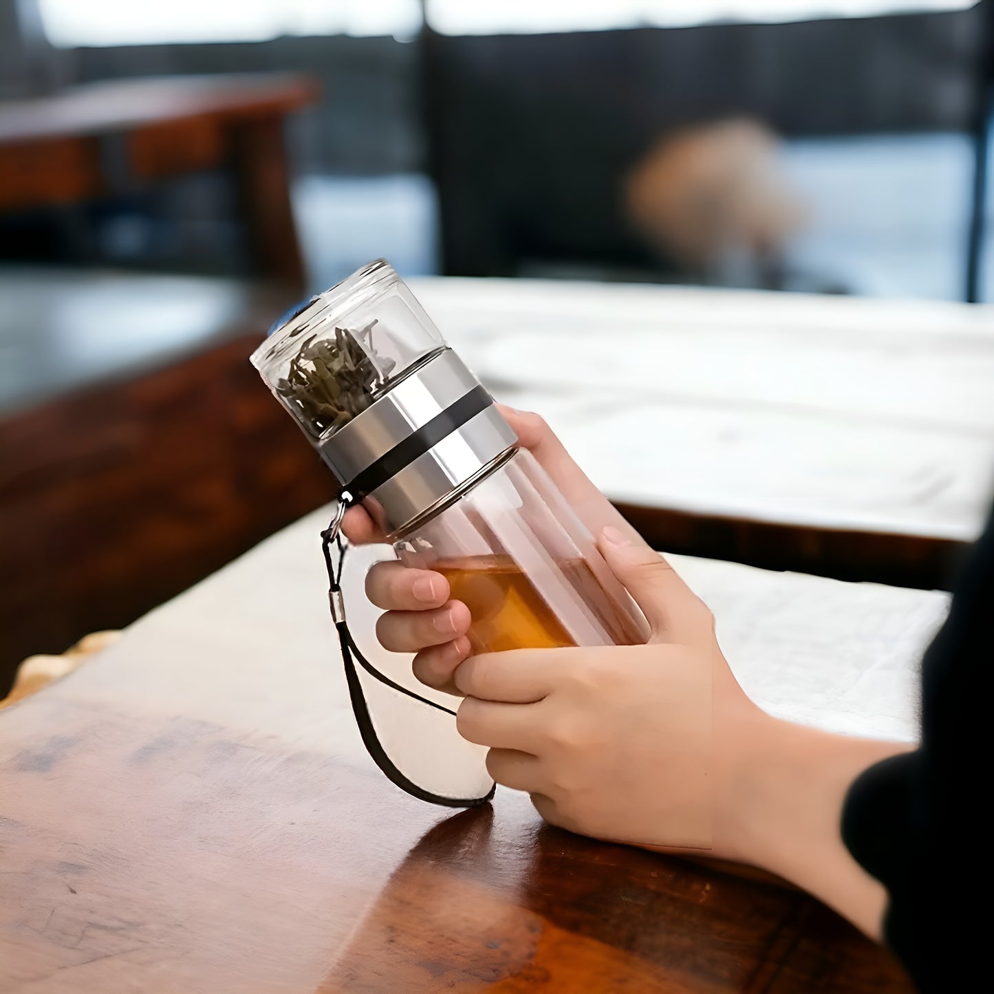 Pure Brew - Glass Tea Infusing Tumbler